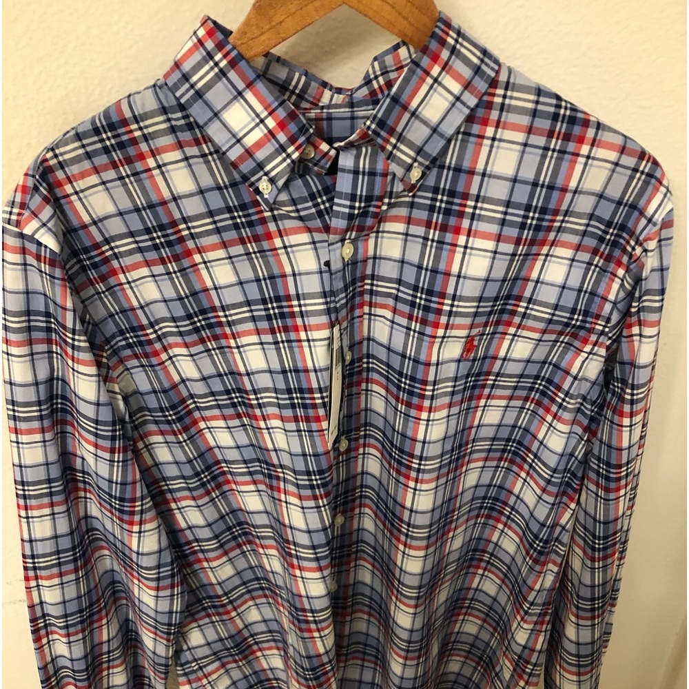 Polo Ralph Lauren shirt. Long sleeve men shirt. Large size. Brand new. NWT. LG